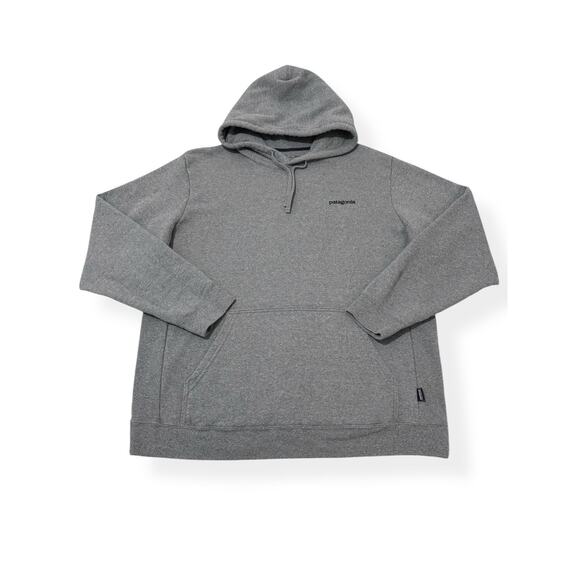 Patagonia Hoodie Gray Sweatshirt Uprisal Pullover Logo Mens Size XXL - Picture 1 of 8